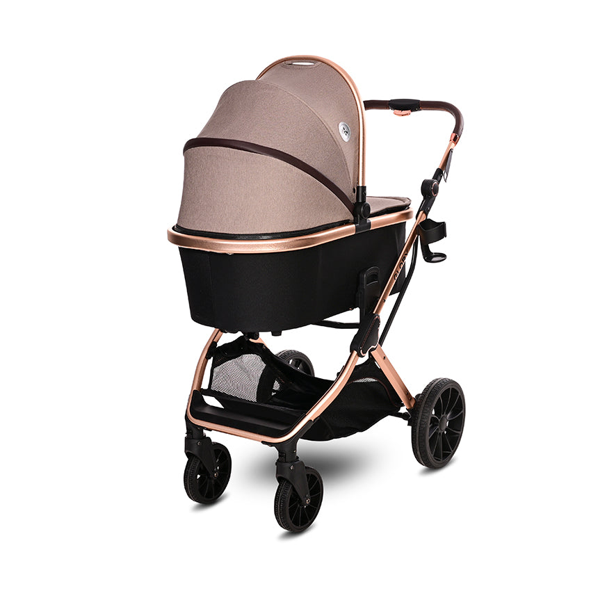 Carro de bebe glory 3 en 1 marron