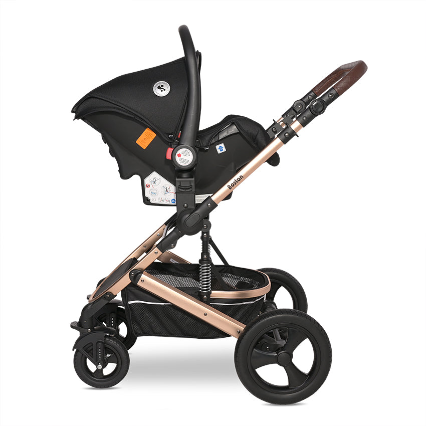 Carro de bebe Lorelli Boston 3 en 1 negro