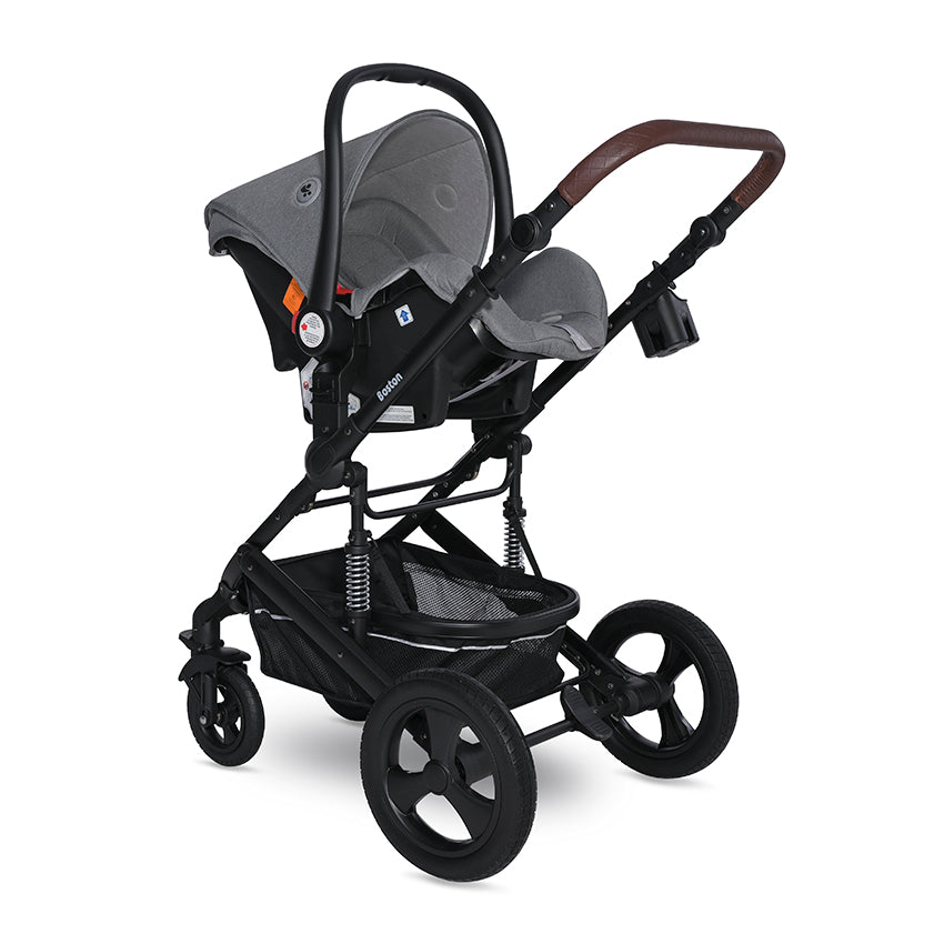 Carro de bebe Lorelli Boston 3 en 1 gris