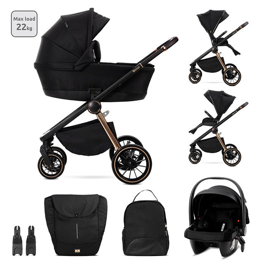 Carro de bebe Lorelli Bianca 3 en 1 negro