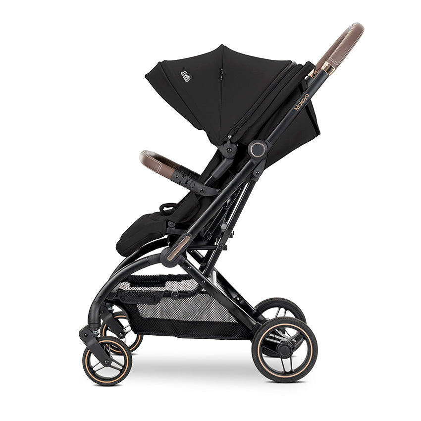 Silla de paseo MAKAYA con asiento giratorio 360° de Lorelli  negra – hasta 22 kg