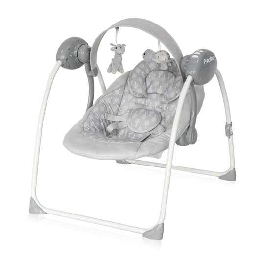 Hamaca Columpio Automático Portofino de Lorelli | Desde 0 Meses hasta 9 kg gris