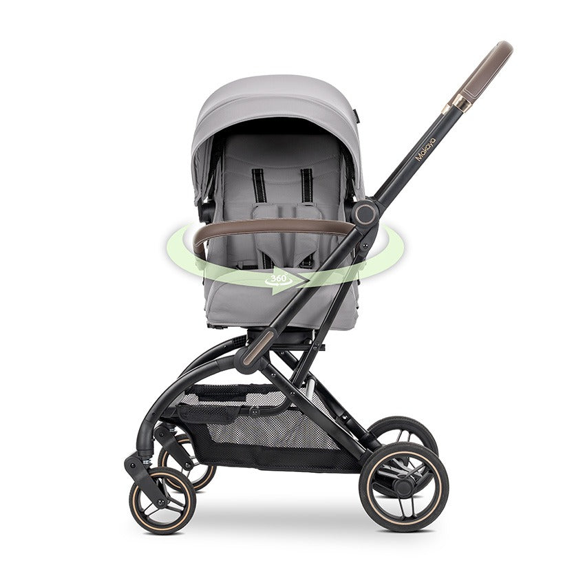 Silla de paseo MAKAYA con asiento giratorio 360° de Lorelli  gris– hasta 22 kg