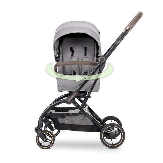 Silla de paseo MAKAYA con asiento giratorio 360° de Lorelli  gris– hasta 22 kg