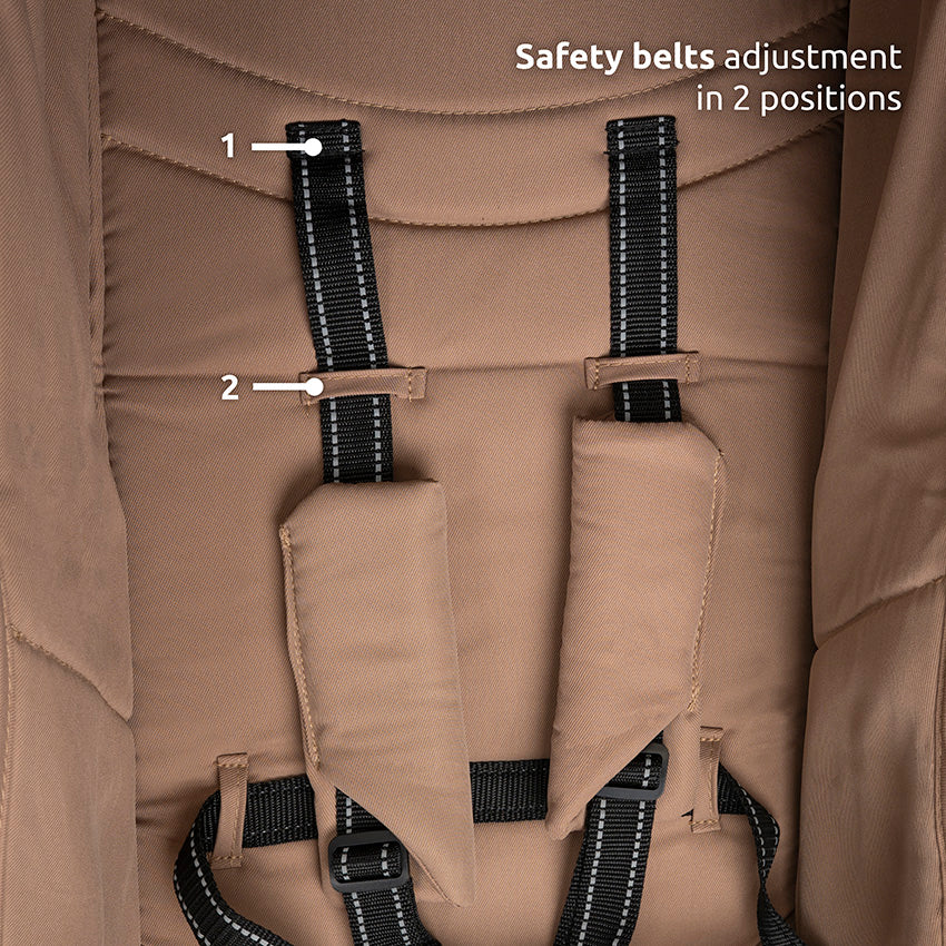 Silla de paseo MAKAYA con asiento giratorio 360° de Lorelli gris– hasta 22 kg