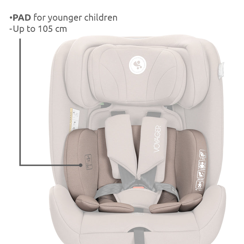 Silla de coche Voyager i-Size Lorelli con cinturón 40-150 cm gris