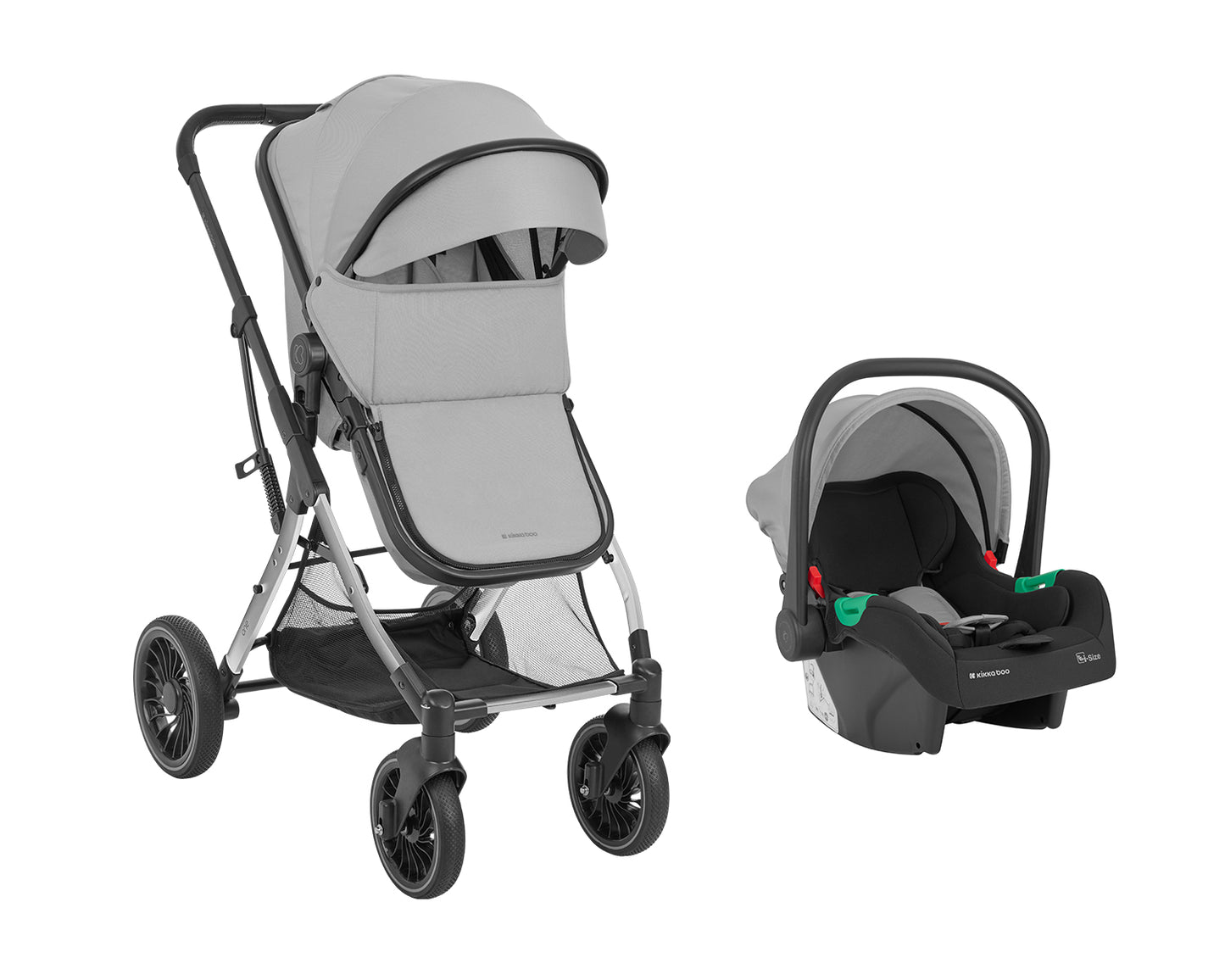 Carro de bebe One de KikkaBoo 3 en 1 Convertible negro