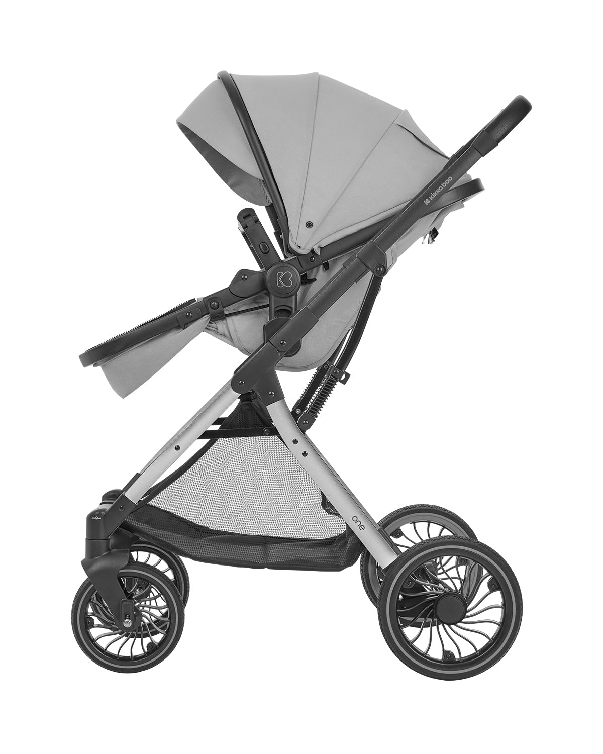 Carro de bebe One de KikkaBoo 3 en 1 Convertible negro