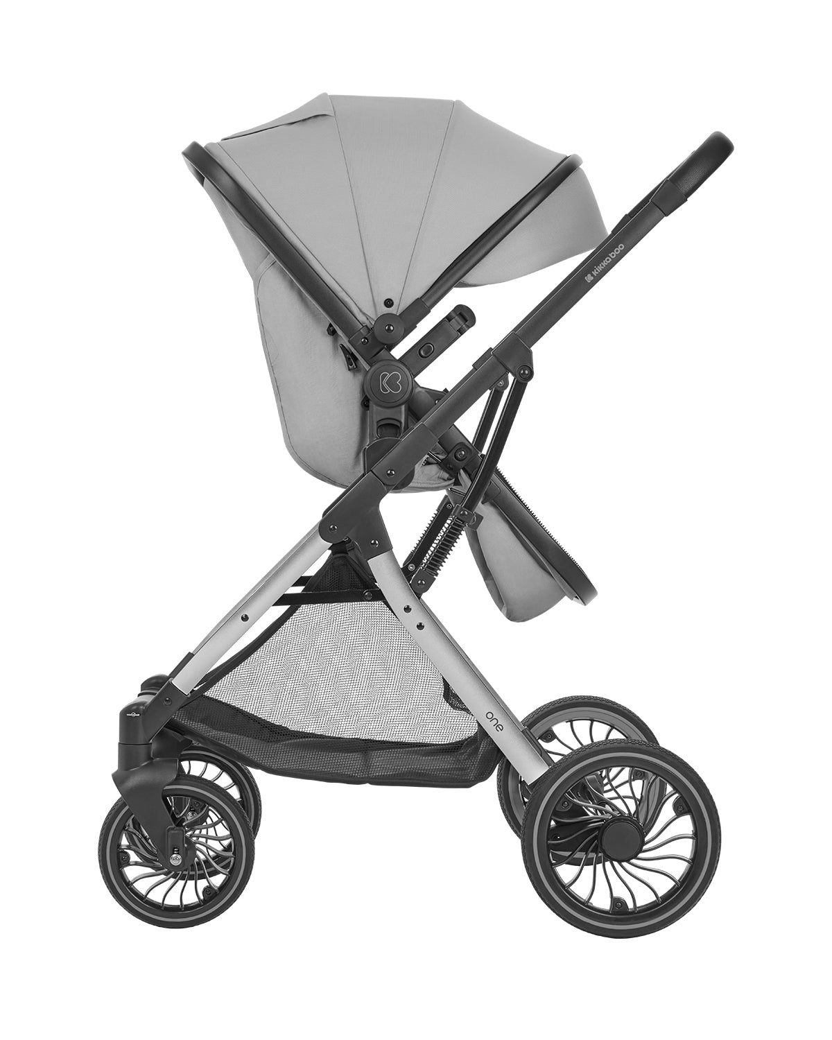Carro de bebe One de KikkaBoo 3 en 1 Convertible negro