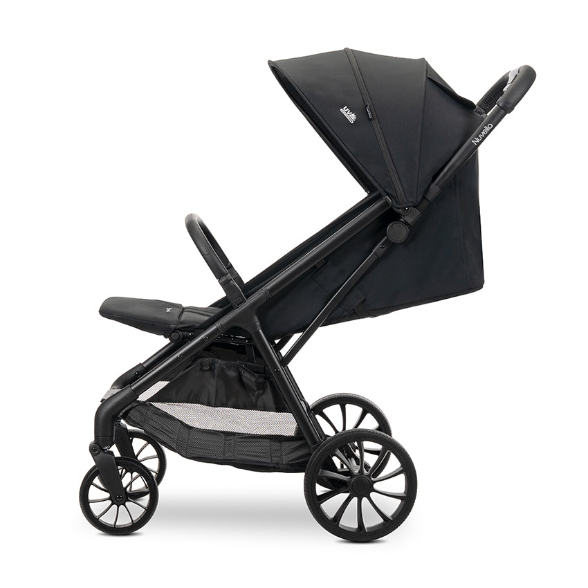 Silla de Paseo Lorelli NUVELLA hasta 22 kg Negra| Ligera, Compacta, Reclinable y Plegable con una Mano