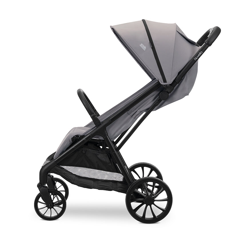 Silla de Paseo Lorelli NUVELLA hasta 22 kg Gris| Ligera, Compacta, Reclinable y Plegable con una Mano
