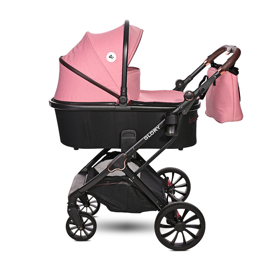 Carro de bebe Lorelli glory 2 en 1 rosa