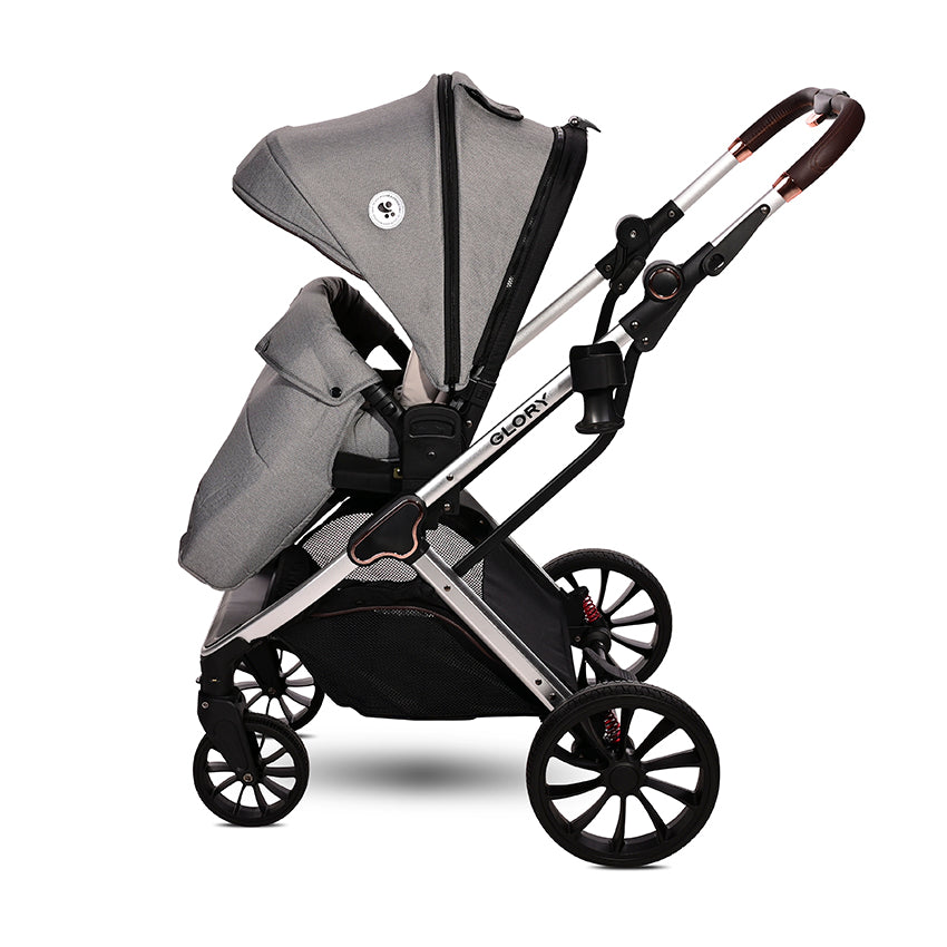 Carro de bebe Lorelli glory 3 en 1 gris