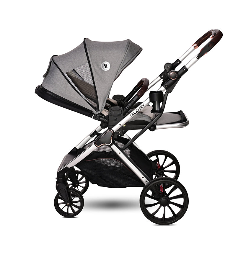 Carro de bebe Lorelli glory 3 en 1 gris