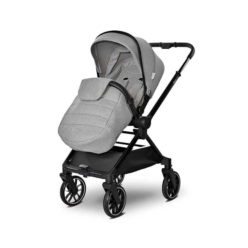 Carro de Bebé Gris Lorelli Reya 3 en 1 | Capazo, Silla de Paseo y Grupo 0