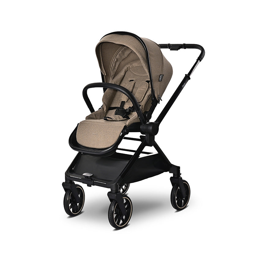 Carro de Bebé Marron Lorelli Reya 3 en 1 | Capazo, Silla de Paseo y Grupo 0