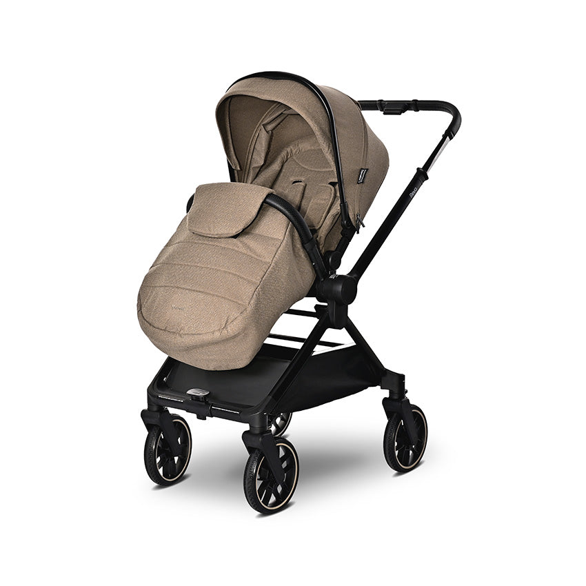 Carro de Bebé Marron Lorelli Reya 3 en 1 | Capazo, Silla de Paseo y Grupo 0