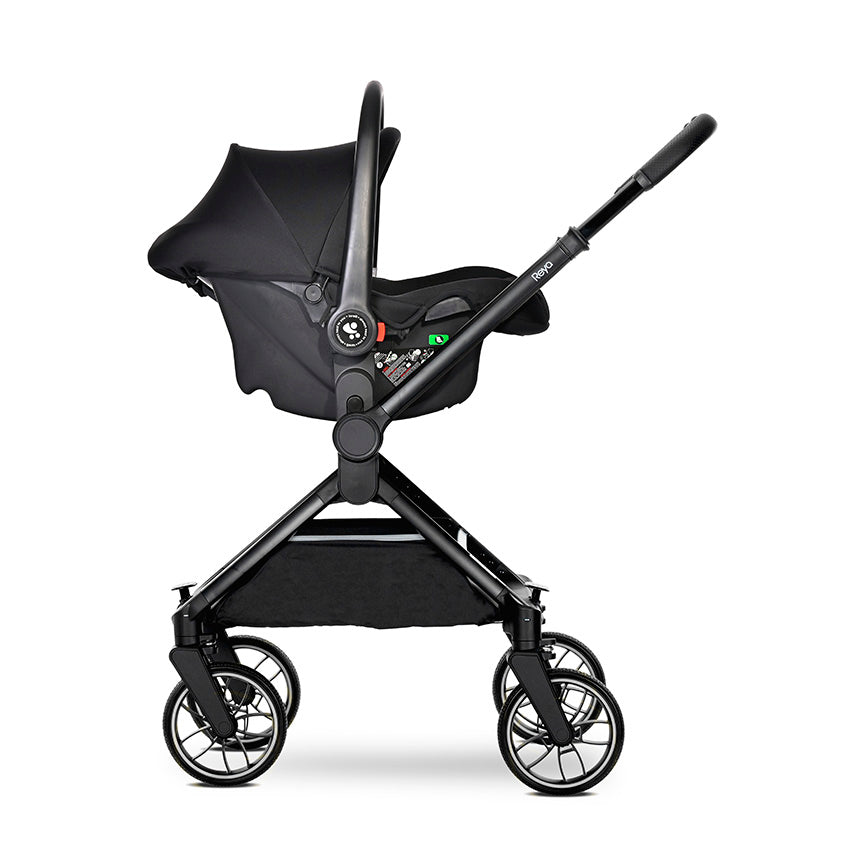 Carro de Bebé Marron Lorelli Reya 3 en 1 | Capazo, Silla de Paseo y Grupo 0