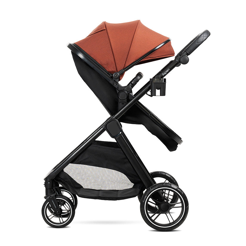 Carro de bebe Aspen de Lorelli 3 en 1 Convertible rojo