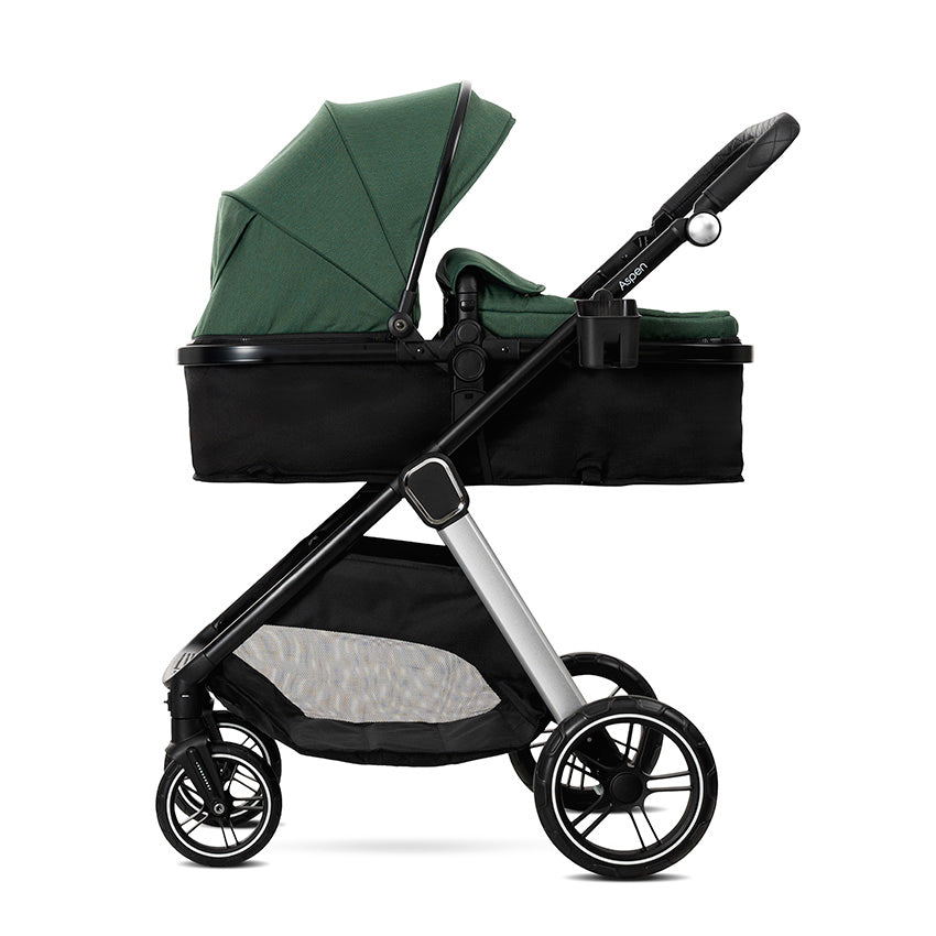 Carro de bebe Aspen de Lorelli 3 en 1 Convertible verde