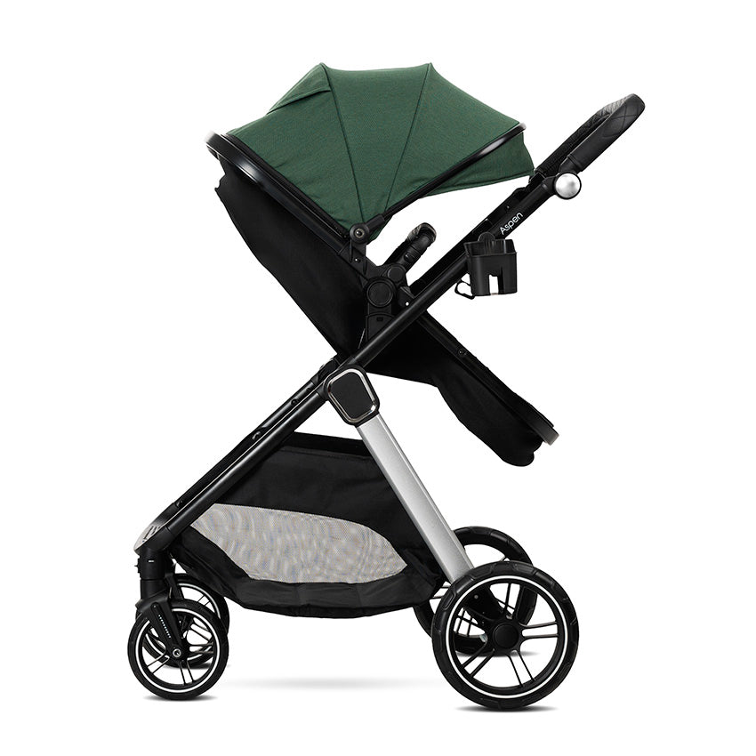 Carro de bebe Aspen de Lorelli 3 en 1 Convertible verde