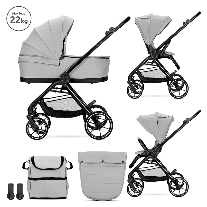 Carro de bebe Lorelli Venice 2 en 1 Gris