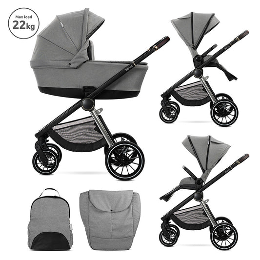 Carro de bebe Lorelli Bianca 2 en 1 gris