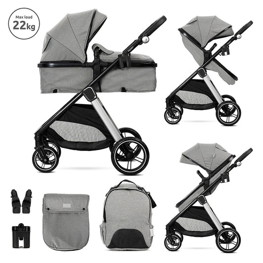 Carro de bebe Aspen de Lorelli 2 en 1 Convertible gris