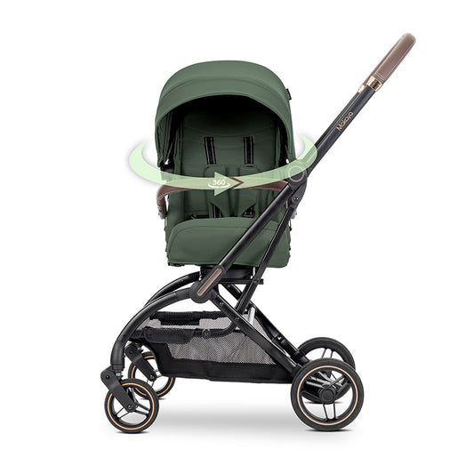 Silla de paseo MAKAYA con asiento giratorio 360° de Lorelli  verde– hasta 22 kg