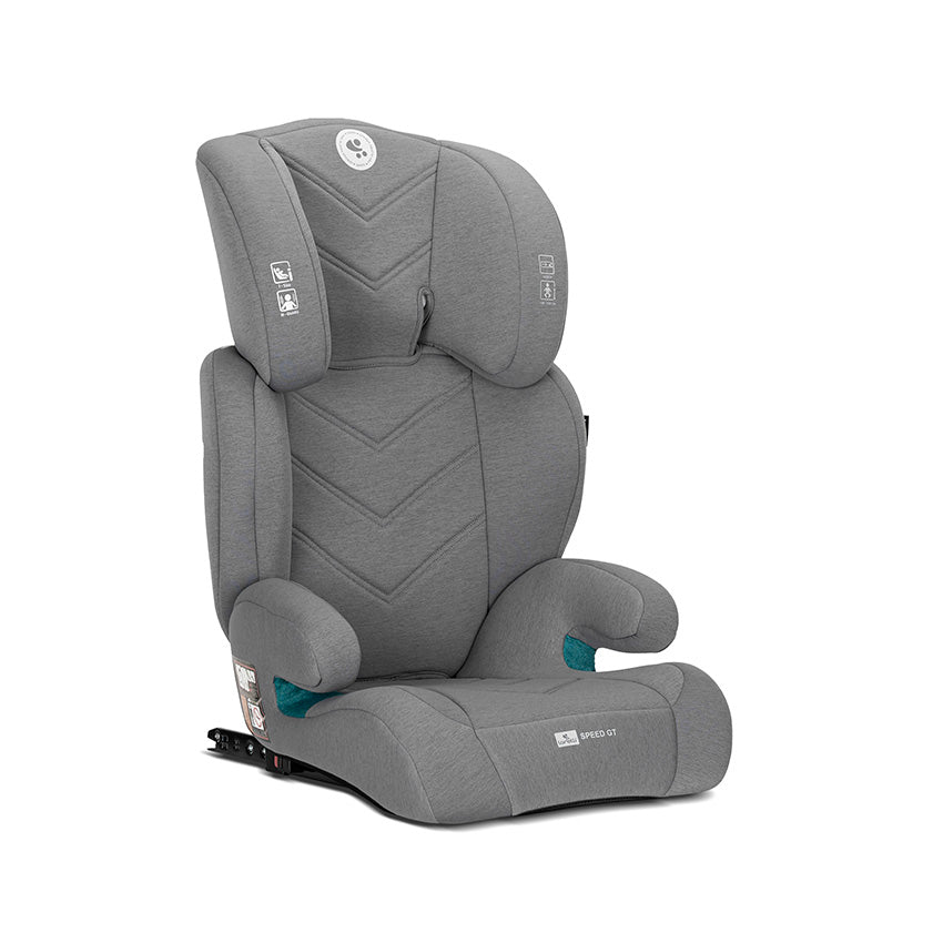 Silla de coche Lorelli GT i-Size | Uso con cinturón o Isofix, de 100 a 150 cm Gris