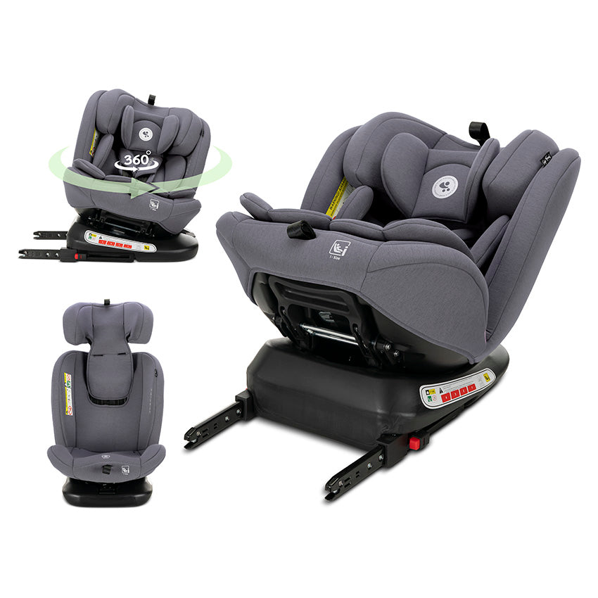 Silla de coche Capella 360º i-Size Lorelli gris