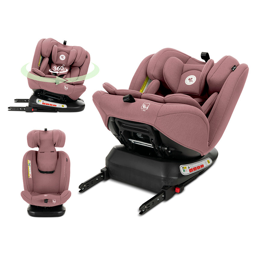 Silla de coche Capella 360º i-Size Lorelli rosa