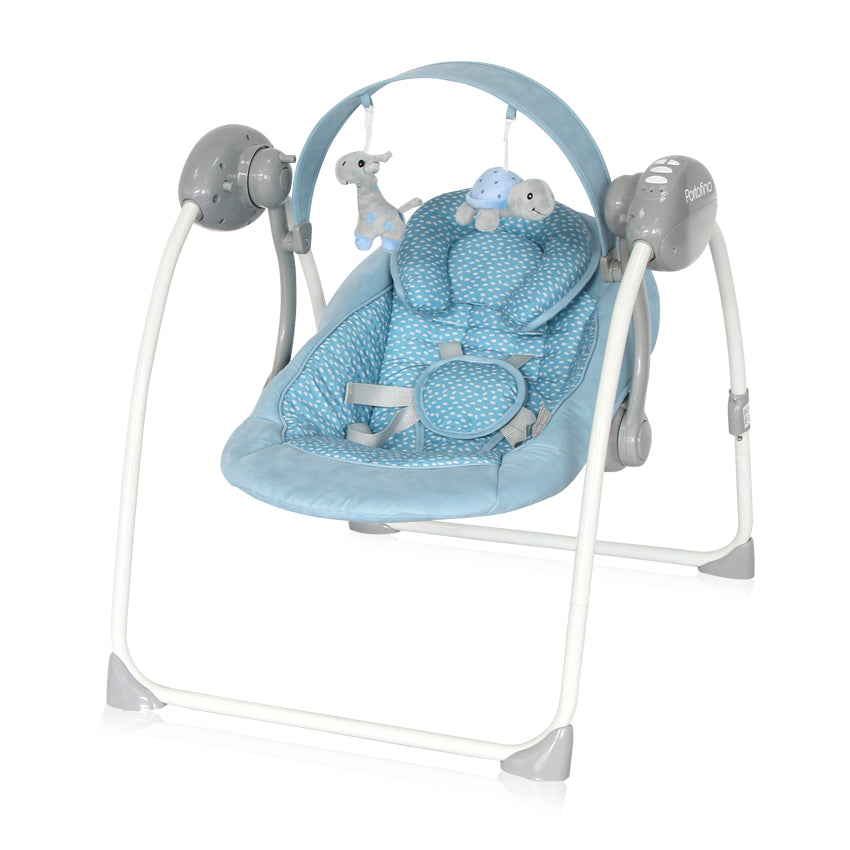 Hamaca Columpio Automático Portofino de Lorelli | Desde 0 Meses hasta 9 kg azul