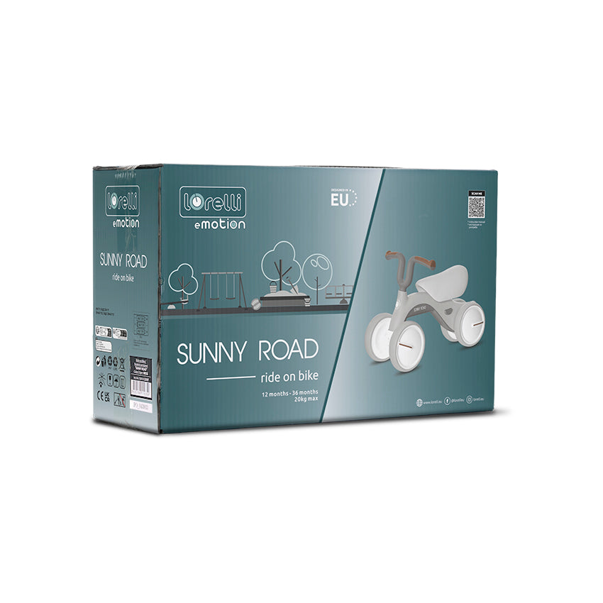 Mi Primera Bici Sunny de Lorelli  gris– Diversión, Seguridad y Aprendizaje sobre Ruedas