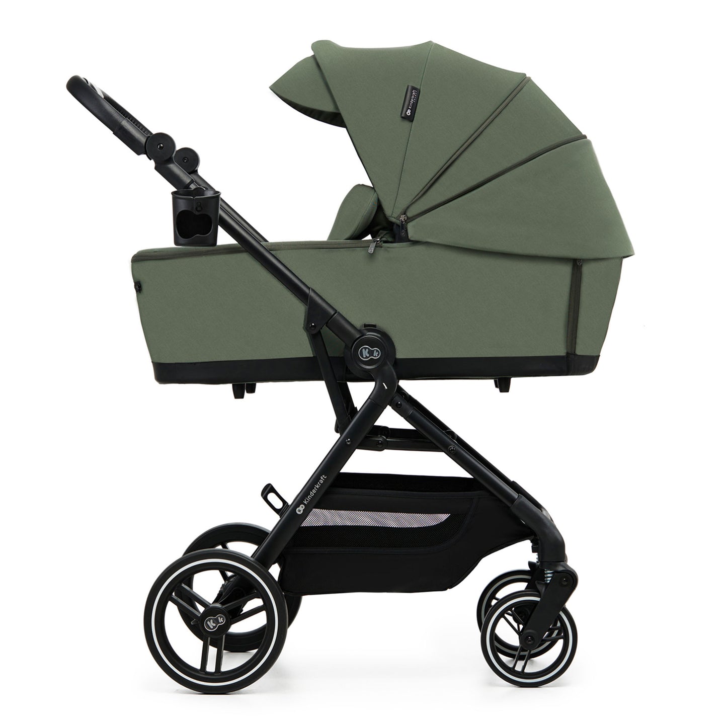 Carro bebé Kinderkraft YOXI 3 en 1  Verde+ silla coche i-Size ISOFIX