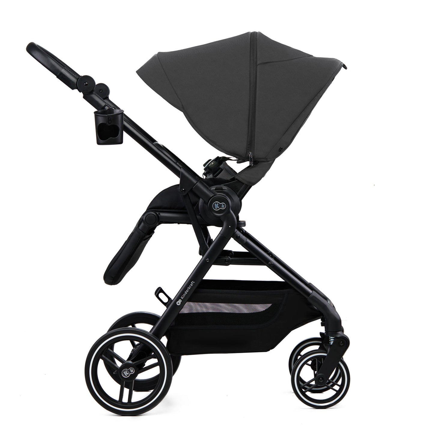 Carro bebé Kinderkraft YOXI 3 en 1  Gris+ silla coche i-Size ISOFIX