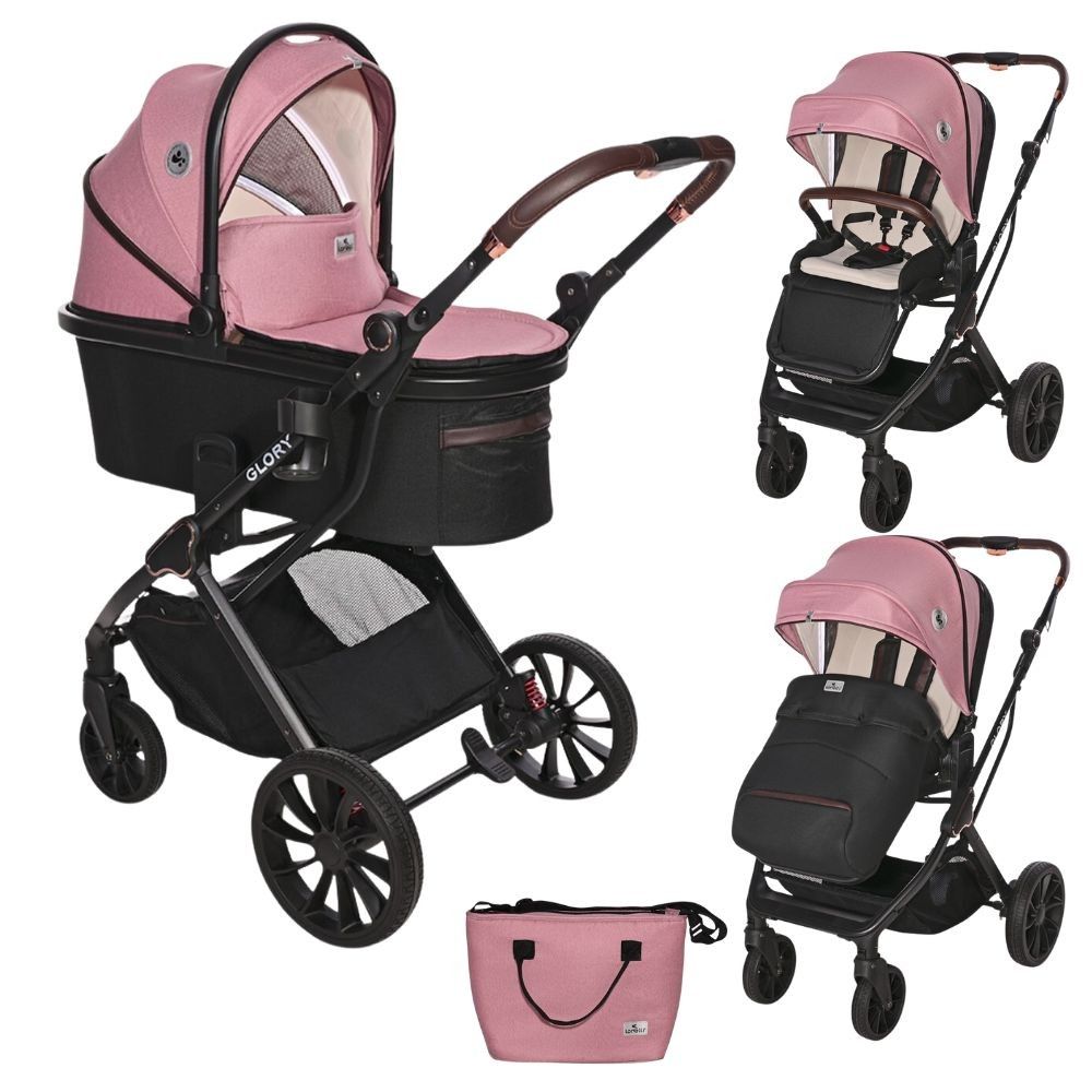 Carro de bebe Lorelli glory 2 en 1 rosa