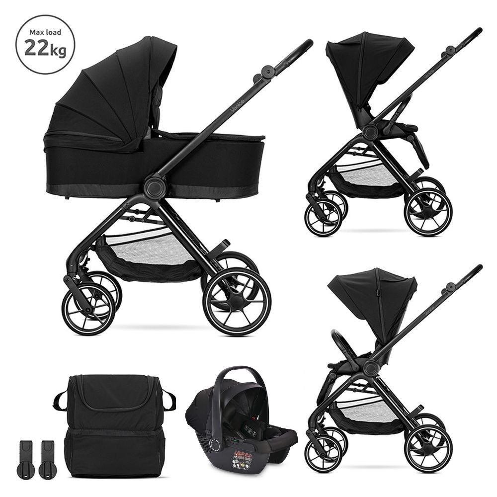 Carro de bebe Lorelli Venice 3 en 1 negro