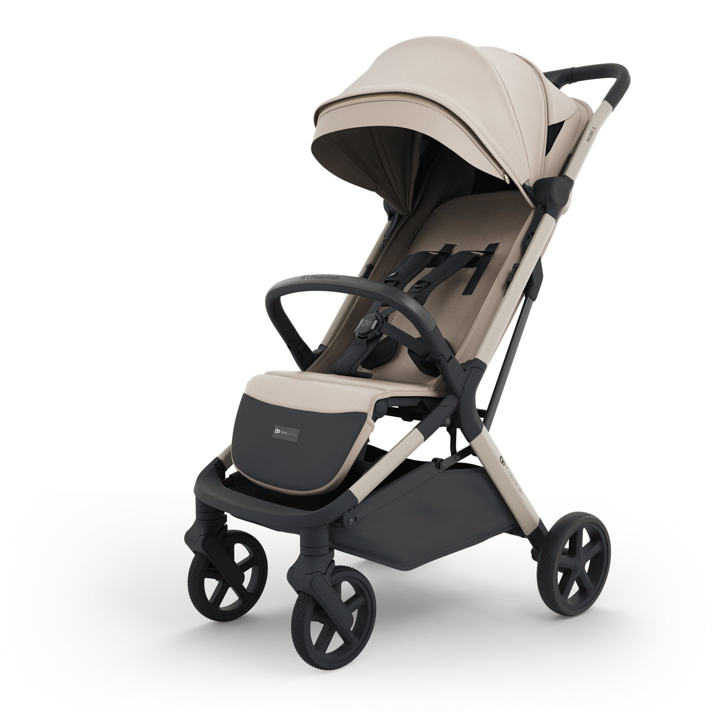 Silla de Paseo NUBI 3 de Kinderkraft  Beige– Ultraligera, Compacta y Perfecta para Viajar