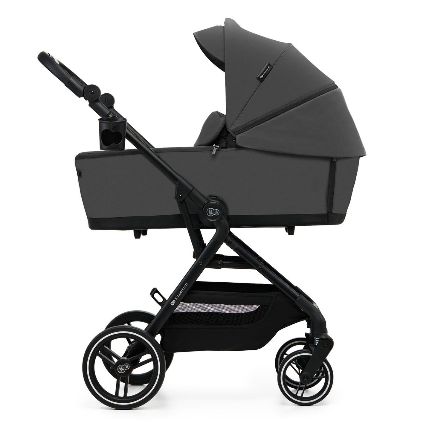 Carro bebé Kinderkraft YOXI 3 en 1  Gris+ silla coche i-Size ISOFIX