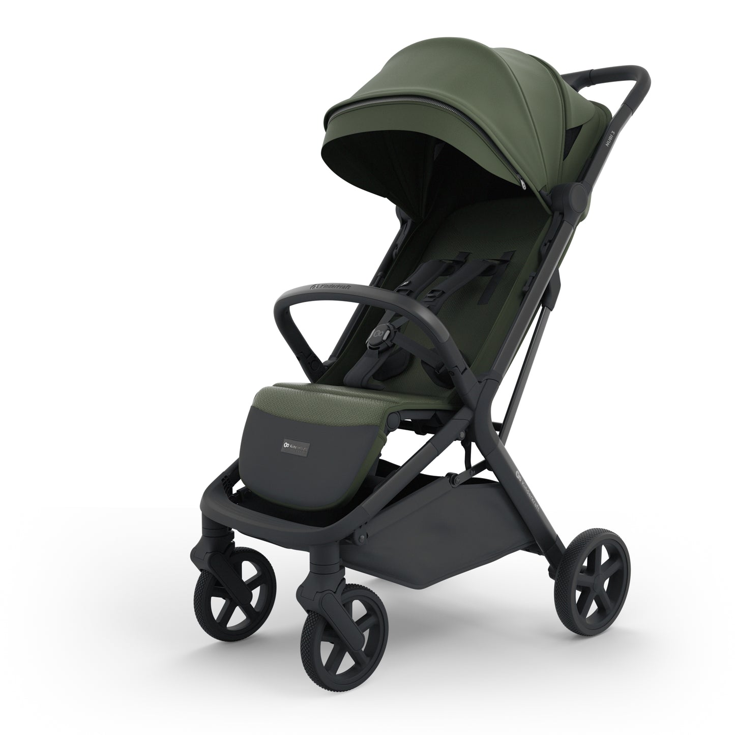 Silla de Paseo NUBI 3 de Kinderkraft  verde– Ultraligera, Compacta y Perfecta para Viajar