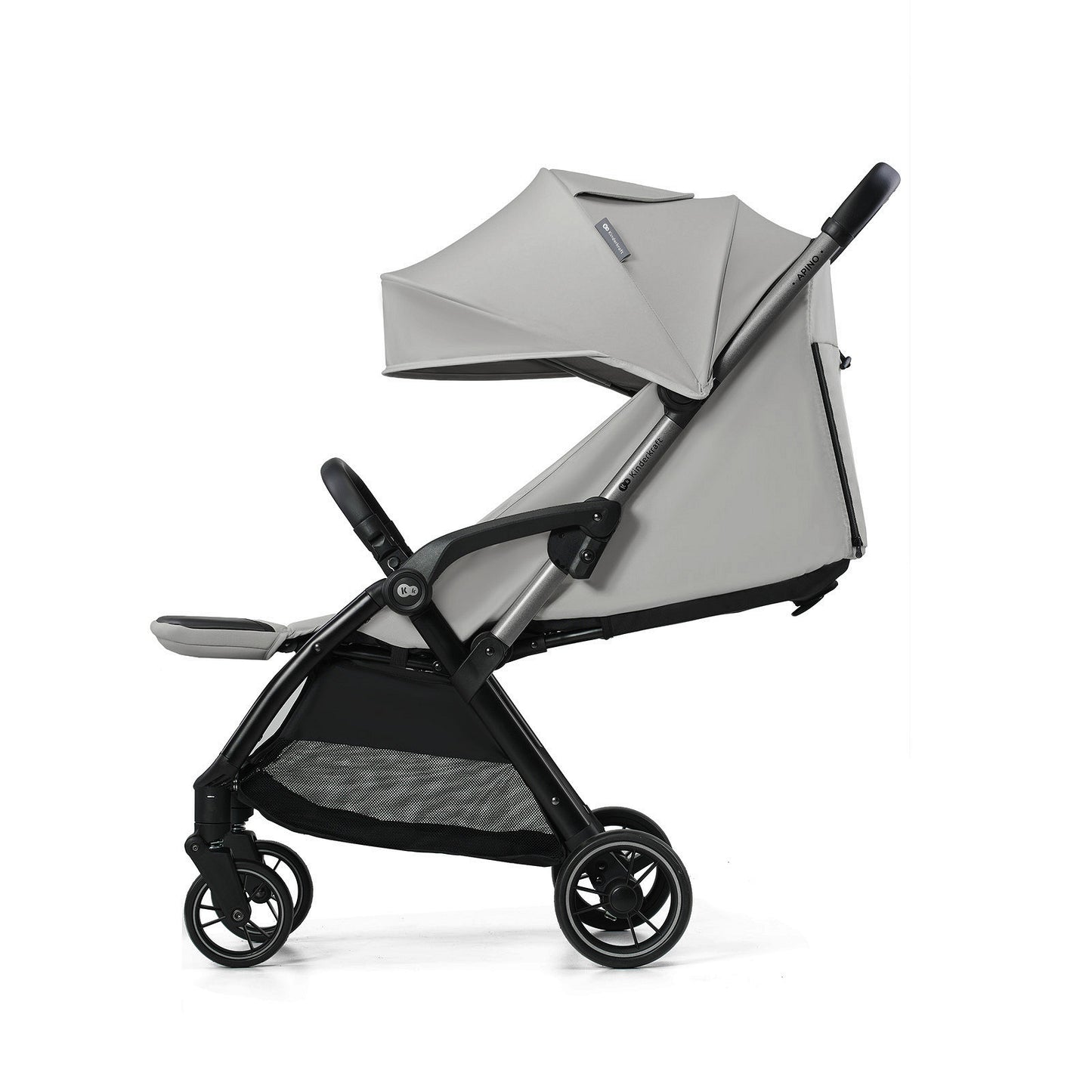 Silla de Paseo gris  Kinderkraft APINO Ligera y Compacta | Plegado Automático AUTO FOLDING hasta 22 kg