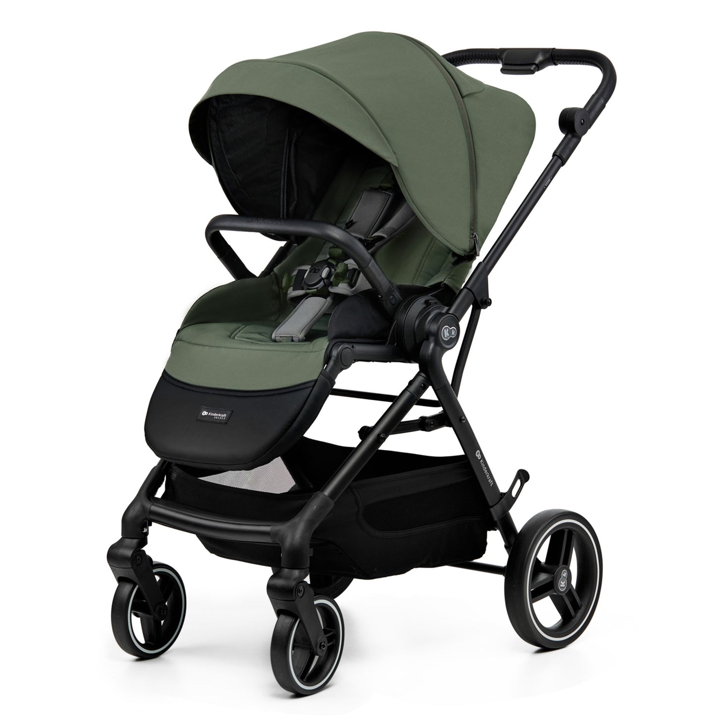 Carro bebé Kinderkraft YOXI 3 en 1  Verde+ silla coche i-Size ISOFIX