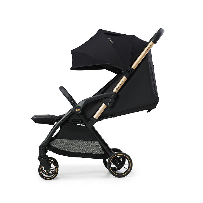 Silla de Paseo negra  Kinderkraft APINO Ligera y Compacta | Plegado Automático AUTO FOLDING hasta 22 kg