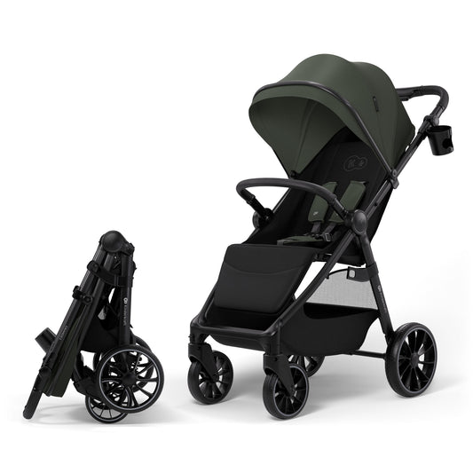 Silla de Paseo Kinderkraft Grande 2 hasta 22 kg Verde | Reclinable, Cómoda y Todoterreno