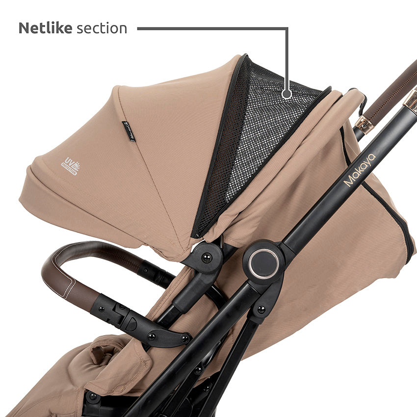 Silla de paseo MAKAYA con asiento giratorio 360° de Lorelli  negra– hasta 22 kg
