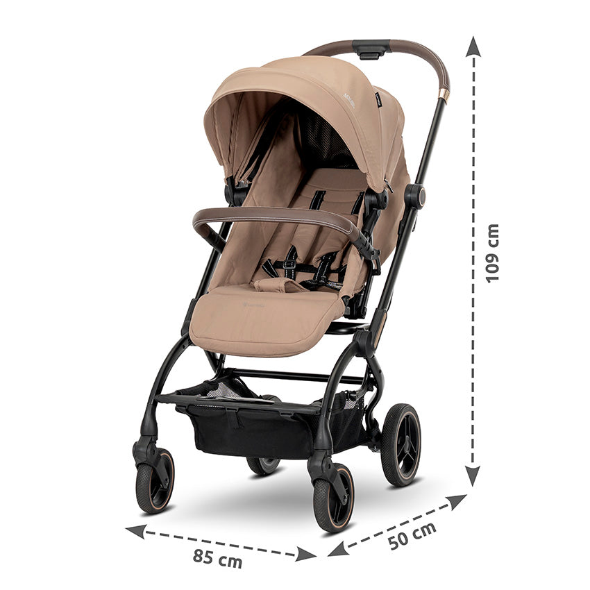 Silla de paseo MAKAYA con asiento giratorio 360° de Lorelli  negra– hasta 22 kg