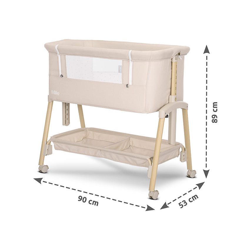 Carro de bebe Aspen de Lorelli 3 en 1 Convertible negro + minicuna beige