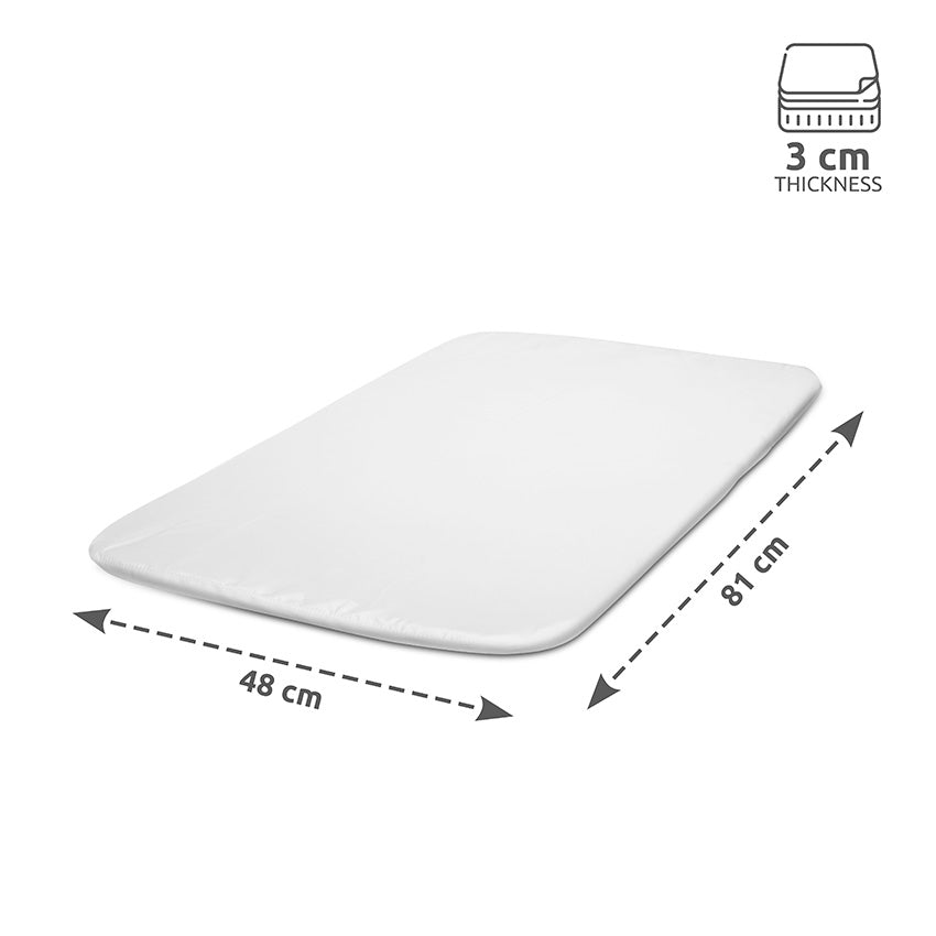 Minicuna MILLIE Lorelli – Cuna Colecho con Altura Regulable, Antirreflujo y Mosquitera gris