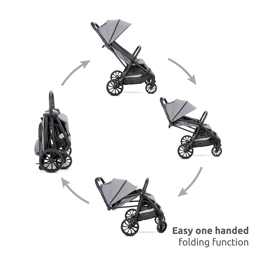 Silla de Paseo Lorelli NUVELLA hasta 22 kg azul| Ligera, Compacta, Reclinable y Plegable con una Mano